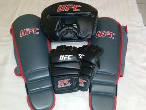 Equipo Mma Ufc Guantes Espinilleras Careta Kick Boxing